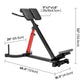 Roman Chair Hyperextension Bench, 350 lbs Adjustable Extension Machine, Multi-Function Exercise Equipment for Glute, Hamstring, Lower Back, and Ab Workout, Fitness Weight Bench for Home Gym