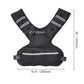 Adjustable Weighted Vest, 20-32lb Weight Vest with 6 Ironsand Weights and Reflective Stripe, Body Weight Vest Exercise Set for Men Women, Workout Equipment for Strength Training Running Jogging
