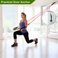 11Pcs Resistance Bands Set Fitness Workout Tubes Exercise Tube Bands Up to 100lbs w/ Door Anchor Handles Ankle Straps for Physical Training Yoga Pilates