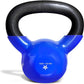 Vinyl Coated Cast Iron Kettlebell – 5–100 lb Strength Training