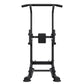 Pull Up Bar, 330 LBS Power Tower Dip Station, Workout Dip Station with H-Shaped Stable Base & Back Pad, Adjustable 12 Level Height Free Standing Chin Up Bar for Back, 4-Level Adjustable Back Pad