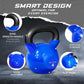 Vinyl Coated Cast Iron Kettlebell – 5–100 lb Strength Training