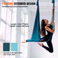 Aerial Silk & Yoga Swing, 11 Yards, Aerial Yoga Hammock Kit with 100gsm Nylon Fabric, Full Rigging Hardware & Easy Set-up Guide, Antigravity Flying for All Levels Fitness Bodybuilding, Green