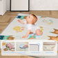 47"*47" Outdoor Fences Baby Playard Cloth Playpen Removable Enclosures for Indoor and Outdoor Use Care for Children and Pets With Playen Foldable Playmat Ocen Balls Handholds Basketball Hoop