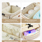 VEVOR Breast Pump Bag, Breast Feeding Bag with Waterproof Mat, Fits for S1/S2, Pumping Accessories & Breastmilk Storage, Portable Pump Carrying Case for Work, Travel and Family Use, Beige
