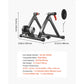 Bike Trainer, 6 Level Resistance, 26-29 in & 700C Wheels, Foldable Magnetic Bicycle Stationary Stand for Indoor Exercise Riding with Quick Release Skewer & Front Wheel Riser Block for Road Bikes