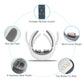 Electric Cervical Neck Massager with Hot Compress, 6 Modes 20 Levels Cordless Neck Pain Relief8-Head Electric Neck Massager with Heat, Cordless Portable Neck Massage Device with Auto Off