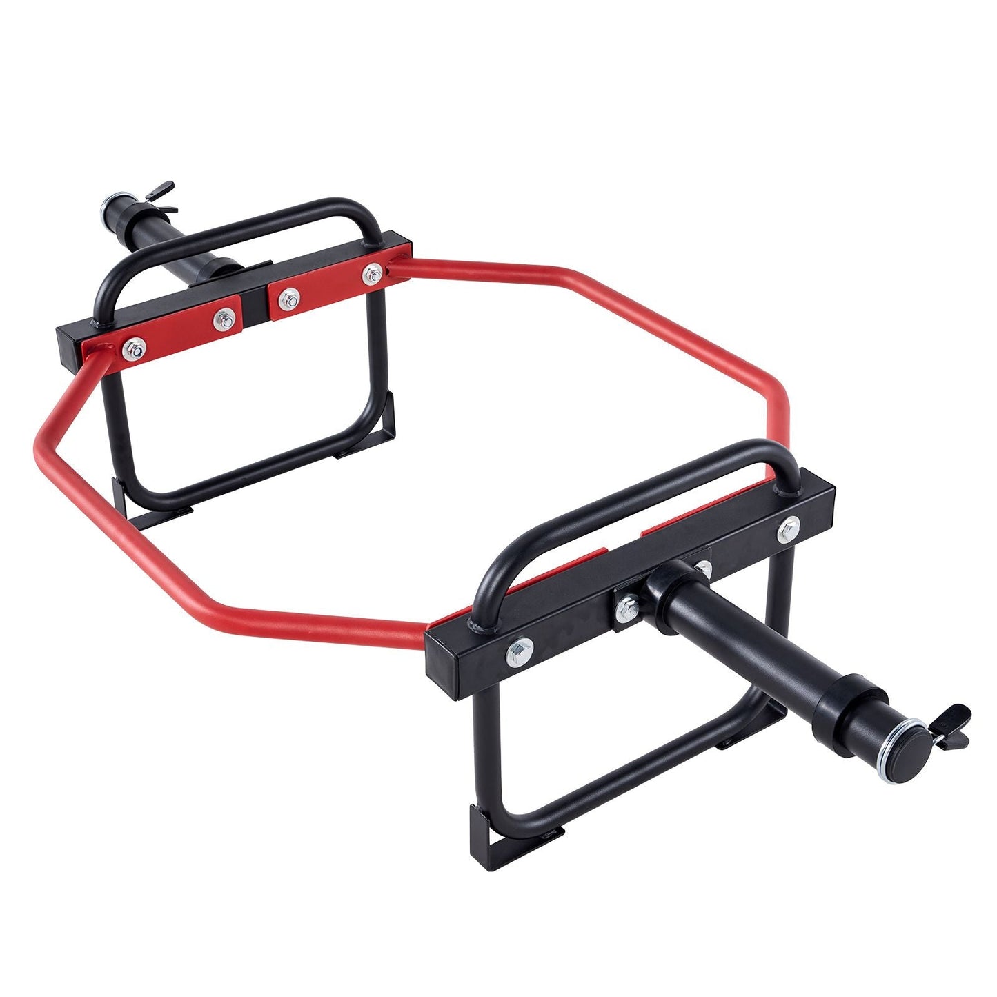 Trap Bar Hex Bar, 2-Inch Hex Barbell, 500 LBS Capacity Shrug Bars, Weightlifting and Strength Training Equipment, Home Gym for Squats, Deadlifts, Shoulder Presses, Red