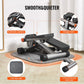 Stair Stepper, Mini Stepper for Exercise at Home, Hydraulic Fitness Stepper with Resistance Bands, Full Body Workout Cardio Equipment, Stair Climber with LCD Monitor, 330LBS Load Capacity