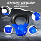 Vinyl Coated Cast Iron Kettlebell – 5–100 lb Strength Training