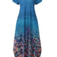 Floral Print Pocket Dress; Casual Short Sleeve Crew Neck Dress; Women's Clothing