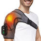 Cordless Shoulder Heating Pad Rechargeable Heated Shoulder Wrap Massager Shoulder Brace Supports with 3 Heating Levels 3 Vibration Modes for Left Right Shoulder
