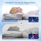 Ergonomic Cervical Neck Pillow for Sleeping – Memory Foam Pillow with Massage Nodes for Neck Pain Relief, Side Sleeper & Back Support