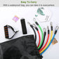 11Pcs Resistance Bands Set Fitness Workout Tubes Exercise Tube Bands Up to 100lbs w/ Door Anchor Handles Ankle Straps for Physical Training Yoga Pilates