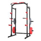 Power Cage Power Rack, Multifunctional Barbell Squat Rack with Adjustable Height, Home Gym Strength Training Workout Equipment with J-Hooks & More Fitness Attachment for Bench Press Pull-Up Dips