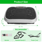 Vibration Plate Exercise Machine With Resistant Bands Remote Control Whole Body Vibration Platform Workout Equipment Home Fitness Training Equipment For Weight Loss Fat Burner