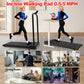 Foldable Treadmill with Handle Bar & Incline, 2 in 1 Upgrade Portable Under Desk Walking Pad and Vibration Pad with Remote Control for Home Office Small Spaces