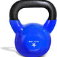 Vinyl Coated Cast Iron Kettlebell – 5–100 lb Strength Training