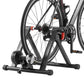 Bike Trainer, 6 Level Resistance, 26-29 in & 700C Wheels, Foldable Magnetic Bicycle Stationary Stand for Indoor Exercise Riding with Quick Release Skewer & Front Wheel Riser Block for Road Bikes