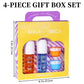 4pc Scented Body & Hair Mist & Cream Travel Set - 4 Long Lasting Fragrances for Men & Women - Perfect for Dating, Daily Use, Parties - Ultimate Gift Box