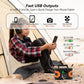 200W Peak Power Station, Flashfish CPAP Battery 166Wh 45000mAh Backup Power Pack 110V 150W Lithium Battery Pack Camping Solar Generator for CPAP Camping Home Emergency Power Supply