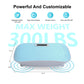 Full Body Vibration Platform Crazy Fitness Massage 10-Frequency Weight Loss & Fat Burner Shaking Machine For Unisex Blue