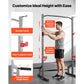 Power Cage Squat Rack, Multifunctional Power Rack Home Gym, 1000LBS Strength Training Workout Equipment with 4 Band Pegs, Adjustable J-Hooks & Safety Bars for Barbell Squat Bench Press Pull-Up