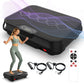 Whole Body Vibration Plate Exercise Machine with Remote Control & Resistance Bands, 1-250 Adjustable Speed Vibration Platform, LCD Display Home Fitnes