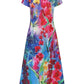 Floral Print Pocket Dress; Casual Short Sleeve Crew Neck Dress; Women's Clothing