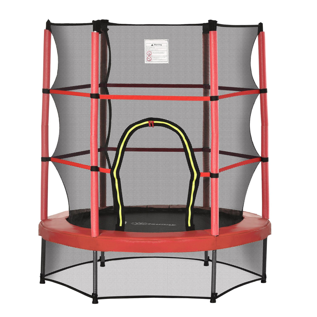 4.5FT Trampoline Jumping with Enclosure Net Springless Design and Safety Pad, Kids Trampoline for Ages 3 to 6