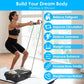 Whole Body Vibration Plate Exercise Machine 1–120 Speed Levels with 2 Resistance Bands, Touch & Remote Control Vibration Platform with Bluetooth USB Music Play for Home Fat Loss Workout