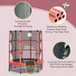4.5FT Trampoline Jumping with Enclosure Net Springless Design and Safety Pad, Kids Trampoline for Ages 3 to 6