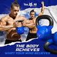 Vinyl Coated Cast Iron Kettlebell – 5–100 lb Strength Training