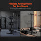 Weight Plate Rack, Vertical Weight Plate Tree for 2-Inch Weight Plates, Standard Weight Plate Tree with Wheels, 1000 lbs Load Capacity Weight Storage Holder, Home Gym Barbell Rack Storage Stand