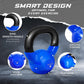 Vinyl Coated Cast Iron Kettlebell – 5–100 lb Strength Training