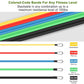 11Pcs Resistance Bands Set Fitness Workout Tubes Exercise Tube Bands Up to 100lbs w/ Door Anchor Handles Ankle Straps for Physical Training Yoga Pilates