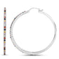 2.24 Carat Genuine Multi Sapphire .925 Sterling Silver Earrings