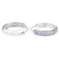3.06 Carat Genuine Tanzanite .925 Sterling Silver Earrings
