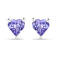 0.90 Carat Genuine Tanzanite .925 Sterling Silver Earrings