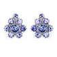 4.26 Carat Genuine Tanzanite .925 Sterling Silver Earrings