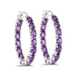4.80 ct. Genuine Amethyst .925 Sterling Silver Earrings