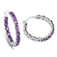4.80 ct. Genuine Amethyst .925 Sterling Silver Earrings