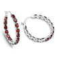 6.00 ct. Genuine Garnet .925 Sterling Silver Earrings