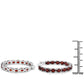6.00 ct. Genuine Garnet .925 Sterling Silver Earrings