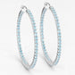 3.60 Carat Genuine Swiss Blue Topaz .925 Sterling Silver Earrings
