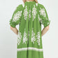 Umgee Two Tone Border Print Mini Dress