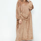 Double Take Full Size Pocketed Hooded Midi Lounge Dress