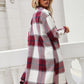 Ivy Lane Plaid Longline Shirt Jacket
