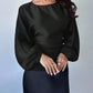 Polka Dot Round Neck Blouse