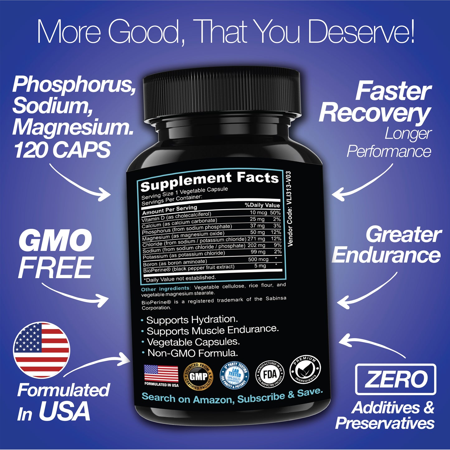 Rapid Rehydr8 Electrolyte Capsules – Muscle Recovery & Hydration Support (100ct)
